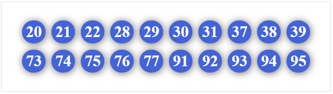 Dàn 20 số hôm nay